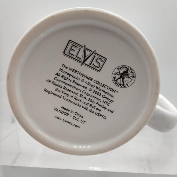 Elvis Presley King Of Rock And Roll Ceramic Coffee Mug 12 Oz By Vandor - Picture 4 of 6